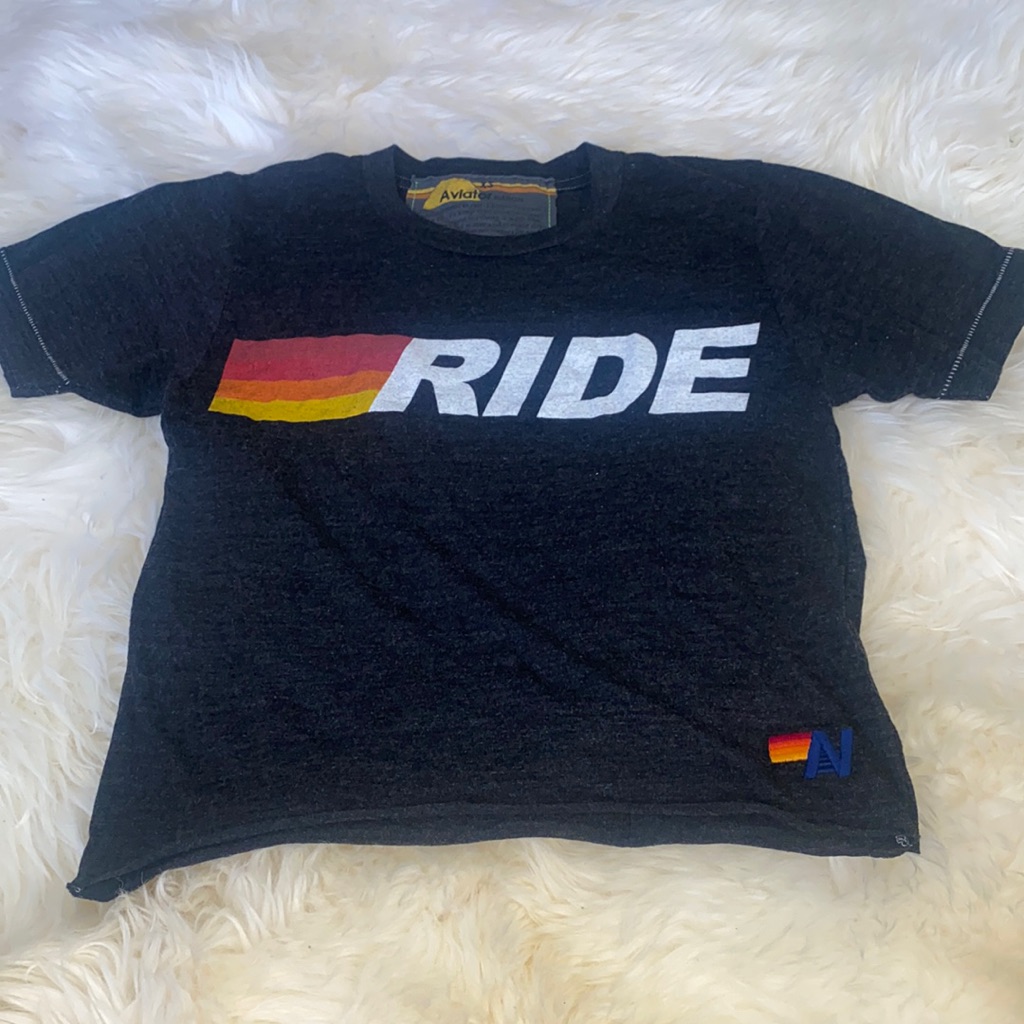 Aviator Nation Ride Logo Cropped Tee